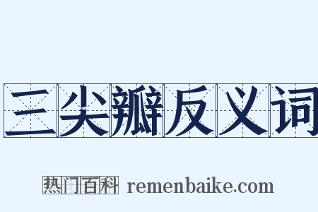 三尖瓣反义词是什么意思的图片